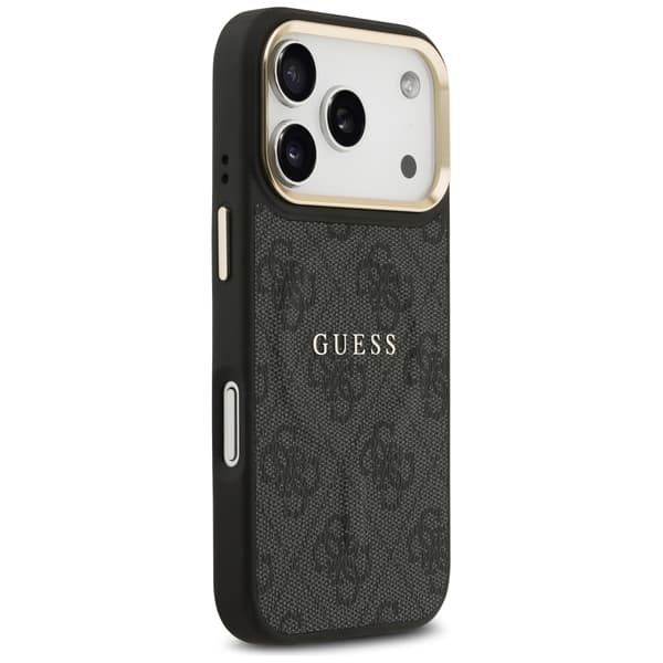 Guess 4G PU Classic Logo MagSafe-etui til iPhone 17 Pro, sort