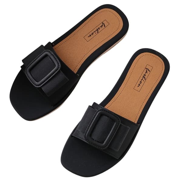 Cevoli Dame Flip-Flops med Spænde Sort 36/37