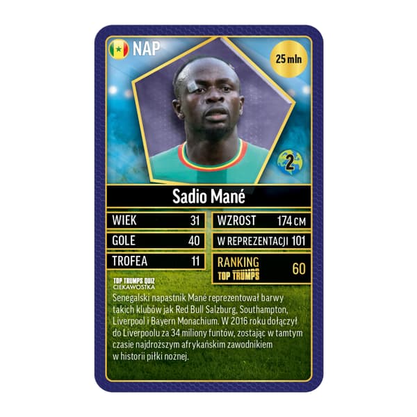 Top Trumps. Verdens fodboldstjerner. Samlersæt