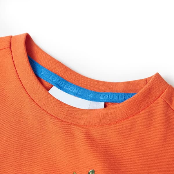 Børne-T-shirt, lys orange, 140