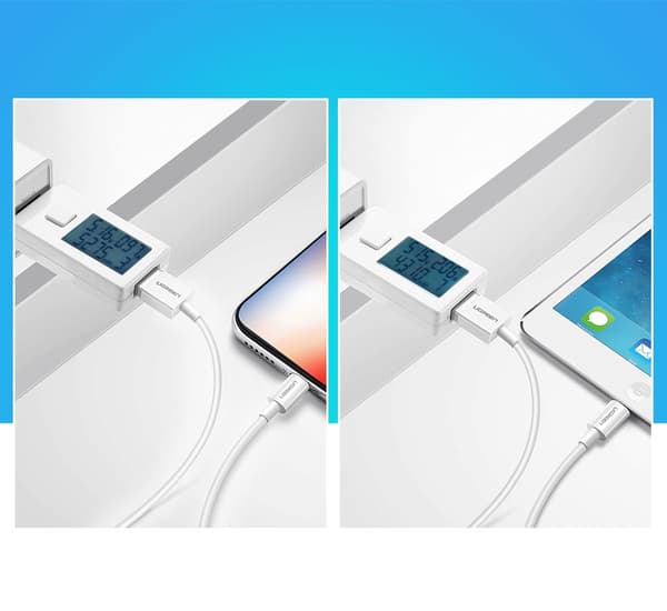 iPhone USB - Lightning MFI -kaapeli 1m 2.4A valkoinen