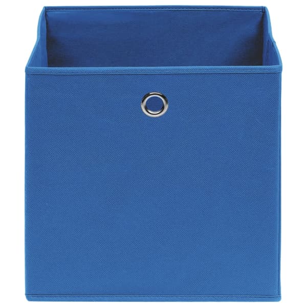 vidaXL kasser, 10 stk., blå, 32x32x32 cm, stof