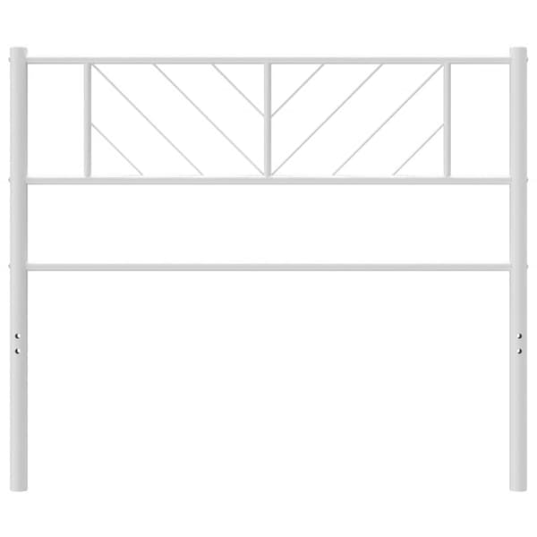 vidaXL metalsengegavl hvid 90 cm