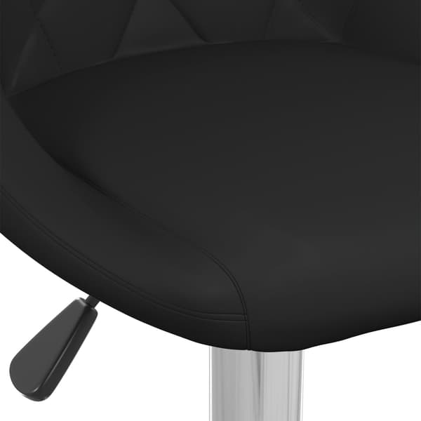 vidaXL Barstol, svart, konstläder
