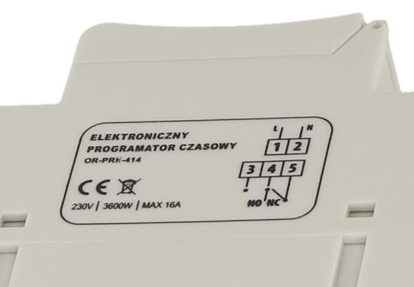 Elektronisk timer 3600W LCD-display för DIN-skena