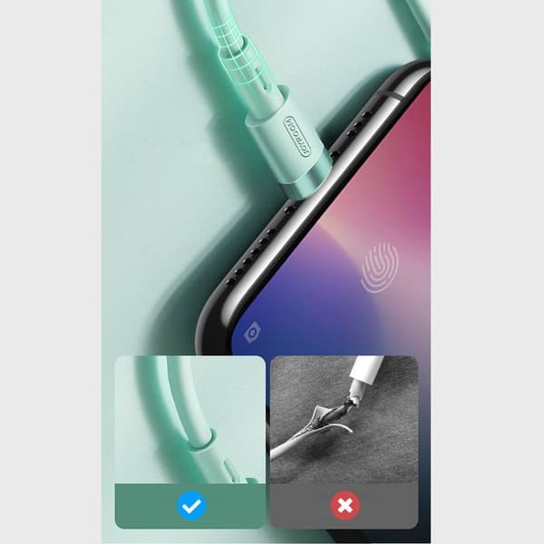 iPhone USB-kaapeli - Lightning 2.4A 1.2m valkoinen