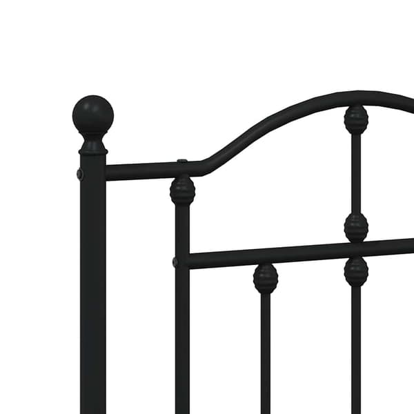 vidaXL metalsengegavl sort 160 cm