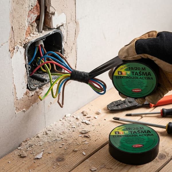 Sort selvslukkende elektrisk isoleringstape 6KV 19mm 20m dynamisk