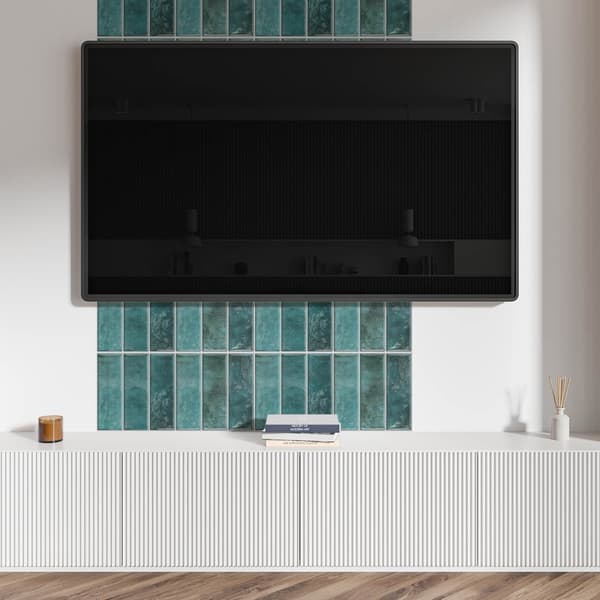 Selvklæbende vinyltrykt panel 100x50 cm Chic rektangulære fliser