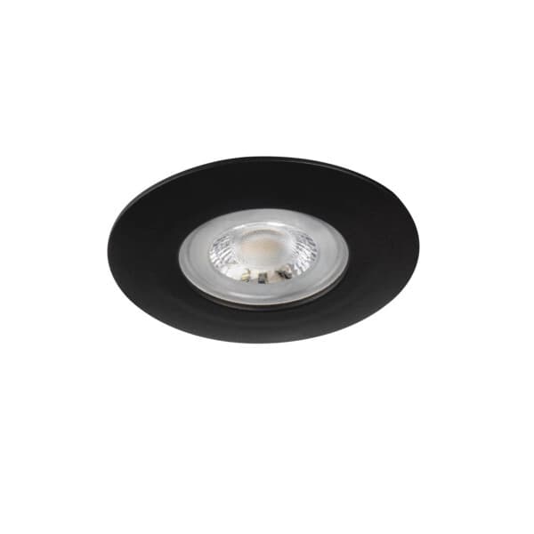 LED loftspot Indbygget downlight IP44 4,8W Neutral Sort