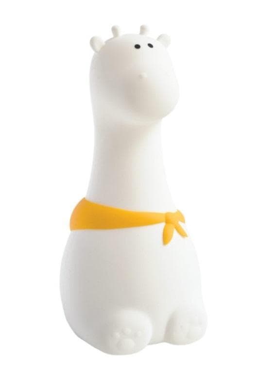 Silikonelampe i giraffe-stil, hvid