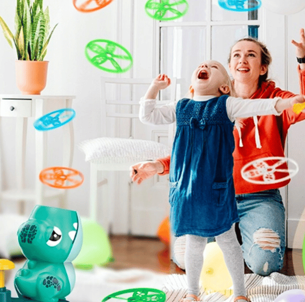 Sjov diskprojektor med dinosaur-tema til drenge og piger.