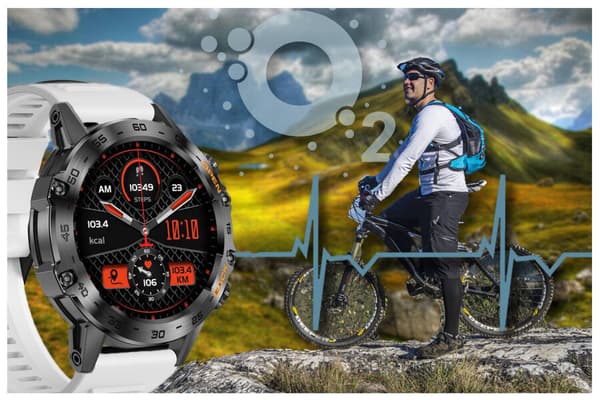 Smartwatch herr Gravity GT9-10 - Samtalsfunktion, blodtrycksmätare (sg021j)