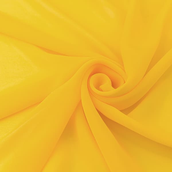 Chiffonmateriale, gul farve