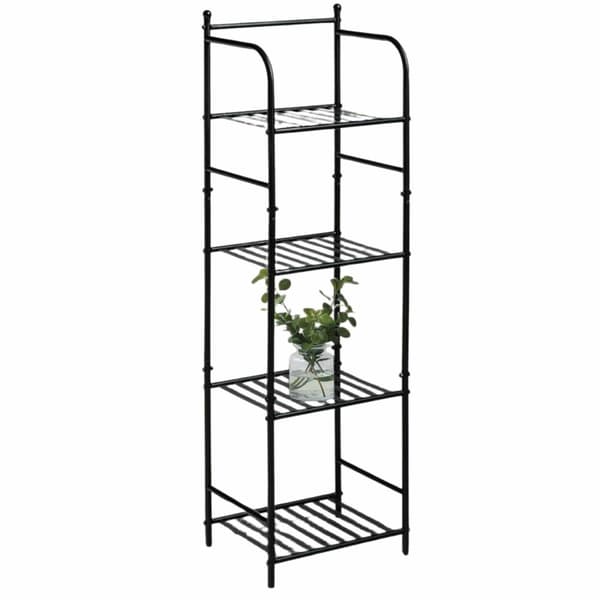 Metalhylde, 4 niveauer, h115 cm