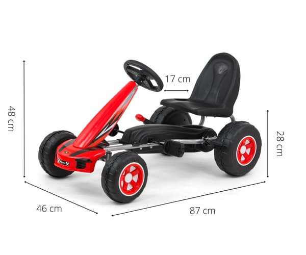 MILLY MALLY 3126 Viper Röd Trampbil