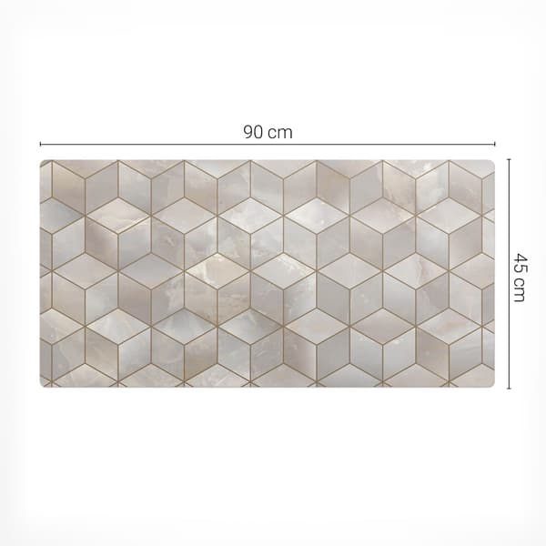 Designer Laptopskydd Geometriskt 3D-mönster 90x45 cm