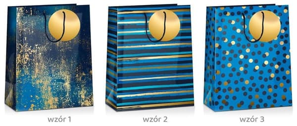 Grand Deep Blue gavepose 23x18x10cm MIX