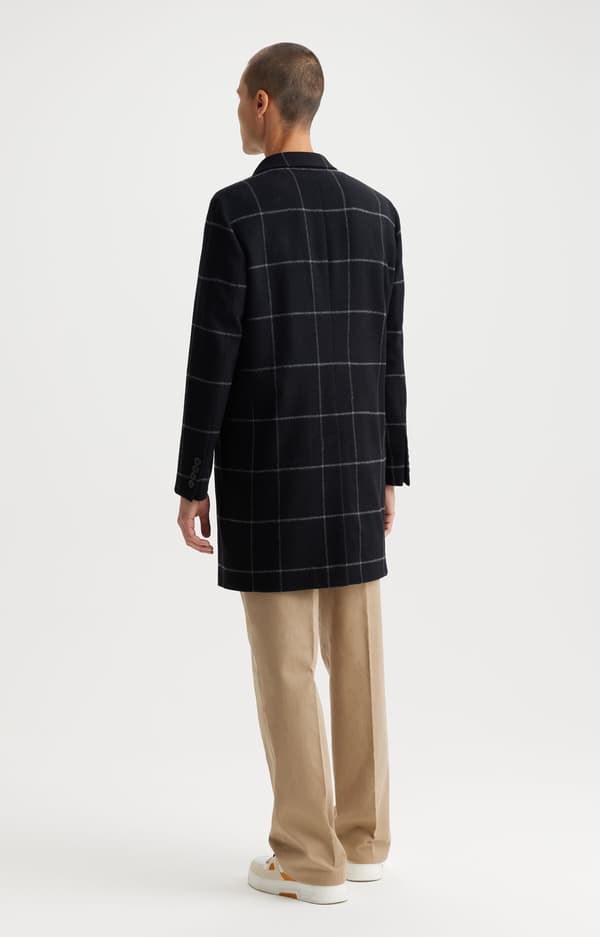 Slimfit uldfrakke 50