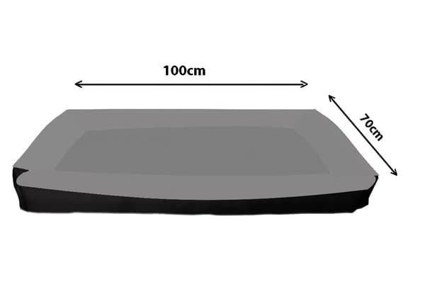 Basisseng - Grå Hunde XXL 100x70 cm