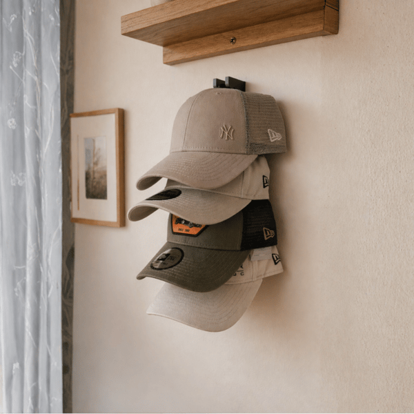 Baseballkasketholder sort vægophæng
