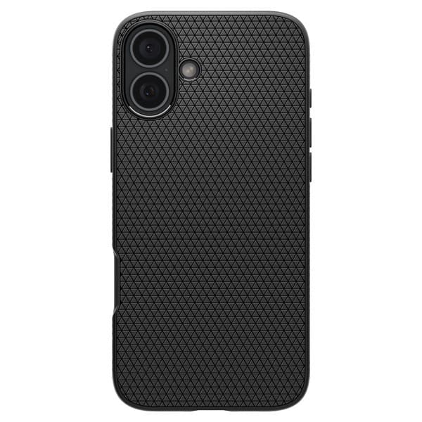 Spigen Liquid Air-cover til iPhone 16, matsort