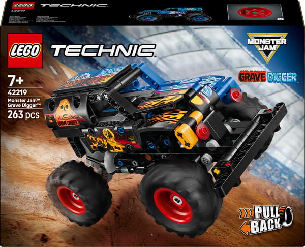 LEGO Technic Monster Jam Gravgrävare Eld & Is 263-delars set (42219)