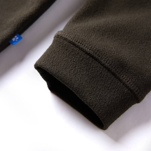 Børnesweatshirt, mørk khaki og kamel, 140