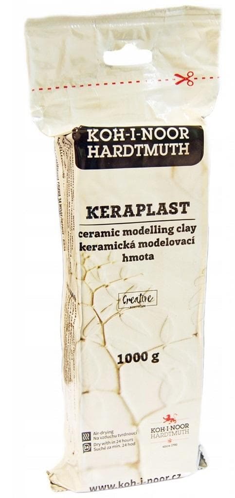 Självhärdande vit lera 1000g