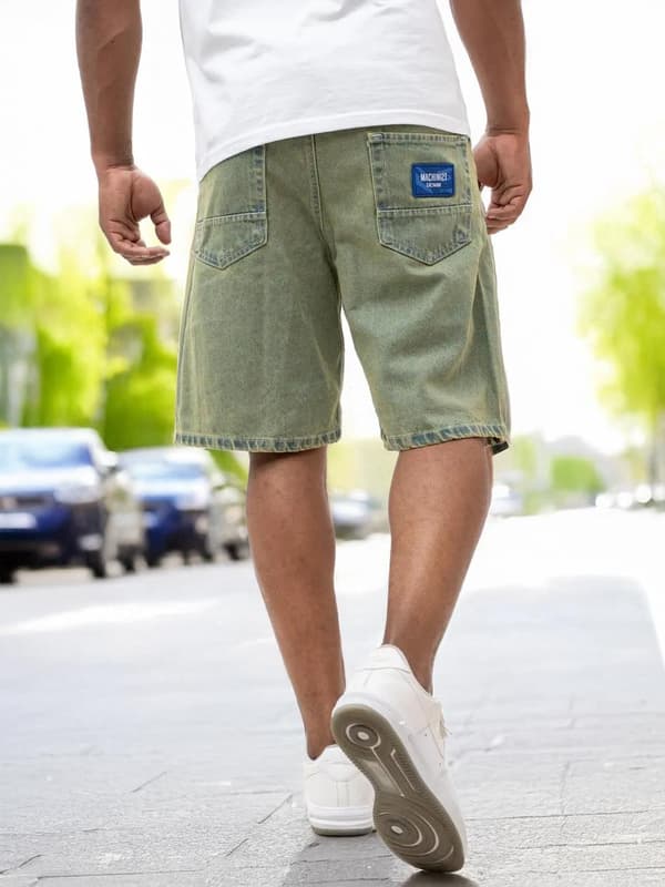 Herr Gröna MyStars Blå Basic Jeansshorts 29