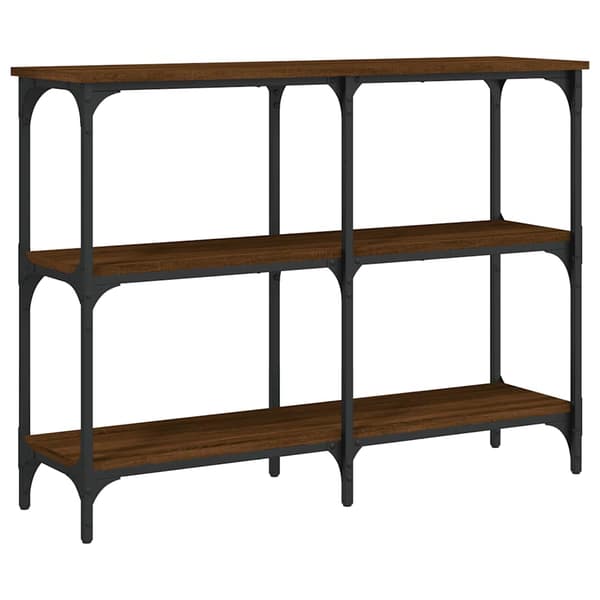 vidaXL Konsolbord brun ek 100x29x75 cm
