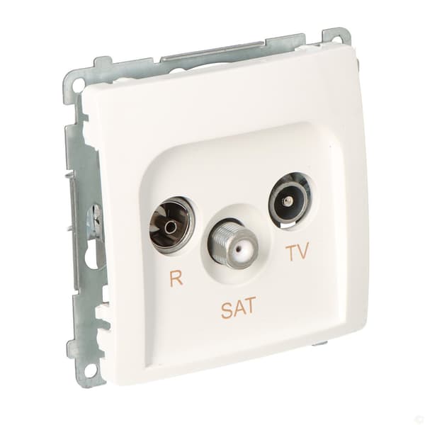 RTV-SAT-terminaluttag bmzar-SAT1.3/1.01/11 Basmodul vit