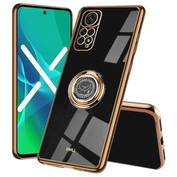 Etui til Xiaomi Redmi Note 11 / 11S, Electro Ring, sort