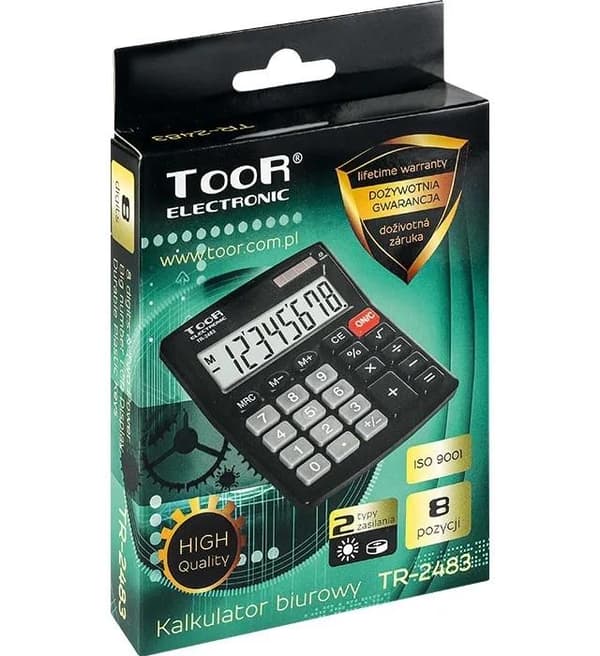 8-siffrig bordsräknare TR-2483 TOOR