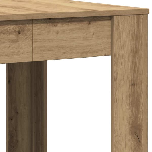 vidaXL spisebord håndlavet egetræ 140x74,5x76 cm