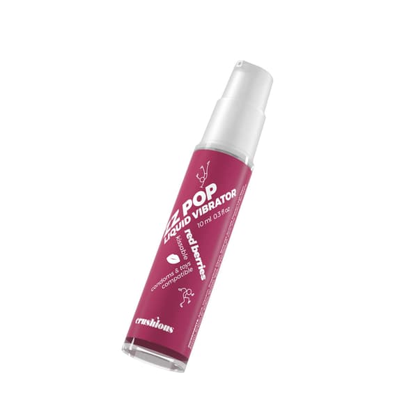 CRUSHIOUS ZZ POP VÆSKEVIBRATOR RØDE BÆR AROMA 10ML