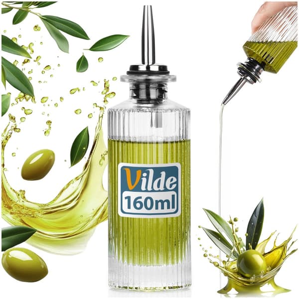 Glaskande til olie og eddike 160 ml