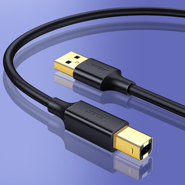 USB Typ B Skrivarkabel Hane - USB 2.0 Hane 480Mbps 1m Svart
