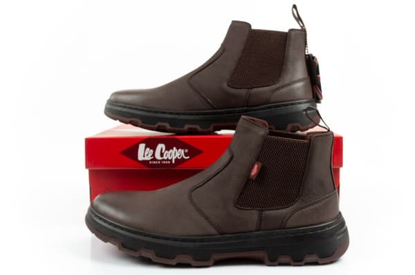 Lee Cooper Læder Grå/Kaffe [LCJ-25-33-3966M] stk. 44