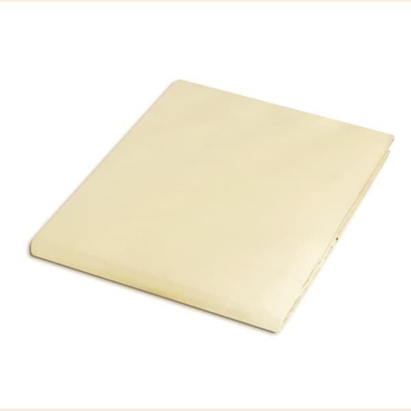 Bomullslakan 200x220, satin, 100% bomull, krämfärgad