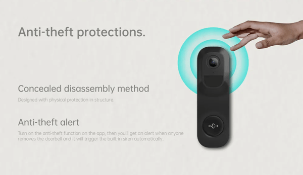 WiFi 2K Video Intercom VicoHome M101K - Video Intercom med IP-kamera og nattilstand
