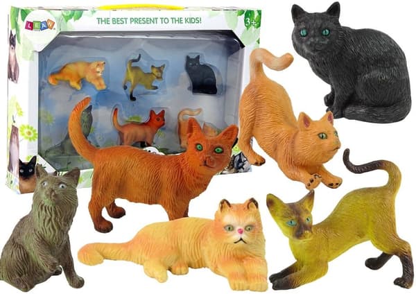 Sæt med figurer: Renracede katte