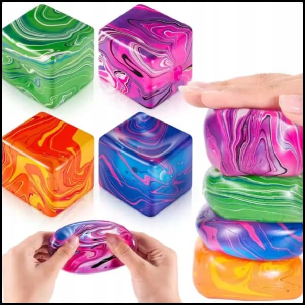 SQUISHY NICE CUBE SENSOLEGETØJ TIL AT KLEMMES