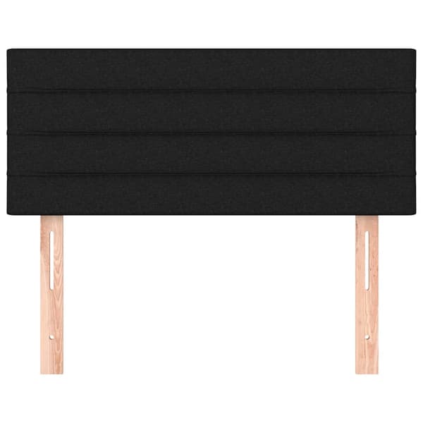 vidaXL sengegavl sort 100x5x78/88 cm stof
