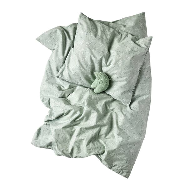 LEANDER - Ängssängkläder för babyn, 70x100 cm, salvia