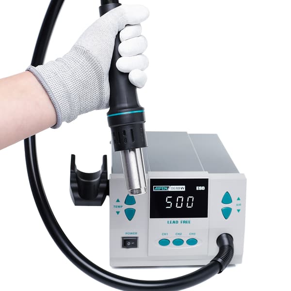 AIFEN 861DW 1000W varmluftslödstation + varmluftslödkolshållare