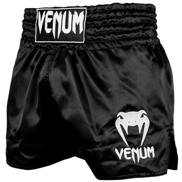 Venum Muay Thai Classic Shorts Sort/Hvid S