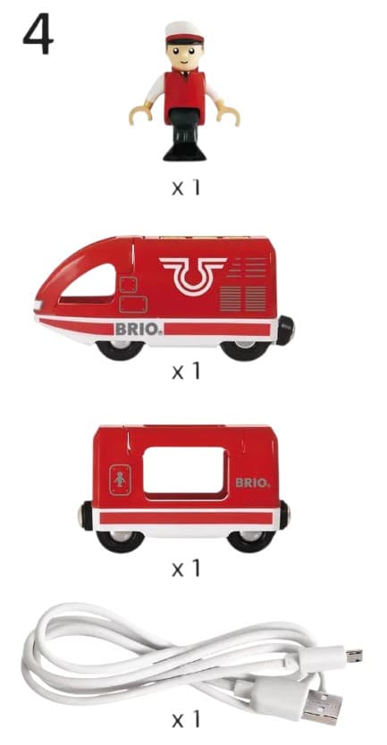 Brio 33746 Rött Lokomotiv med USB