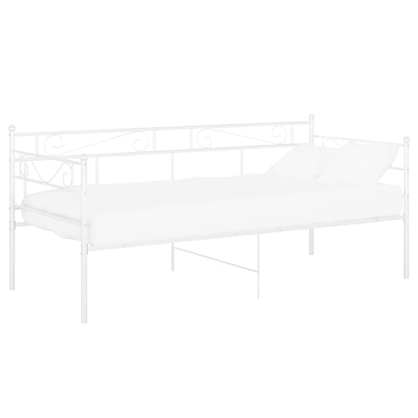 vidaXL Soffram vit metall 90x200 cm