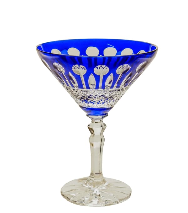 Koboltkristall Martiniglas 170ml Franska